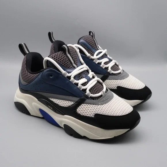 Dior B22 Sneakers Mens Size 44 Blue White Black 3SN231YUL-H569 - Picture 1 of 12